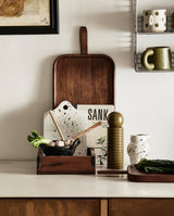 RIA serveringsfad m. splash - råhvid - nordal.dk