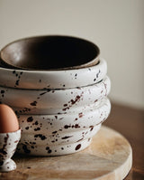 RIA skål m. splash - råhvid - nordal.dk