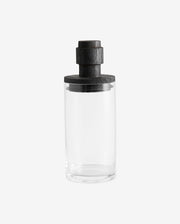 SALVIE opbevaringsglas med låg i sort, L - klar - nordal.dk