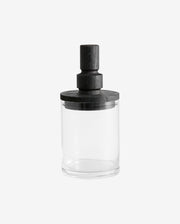 SALVIE opbevaringsglas med låg i sort, S - klar - nordal.dk