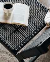 VASAI lounge havestol i flettet polyrattan - sort - nordal.dk