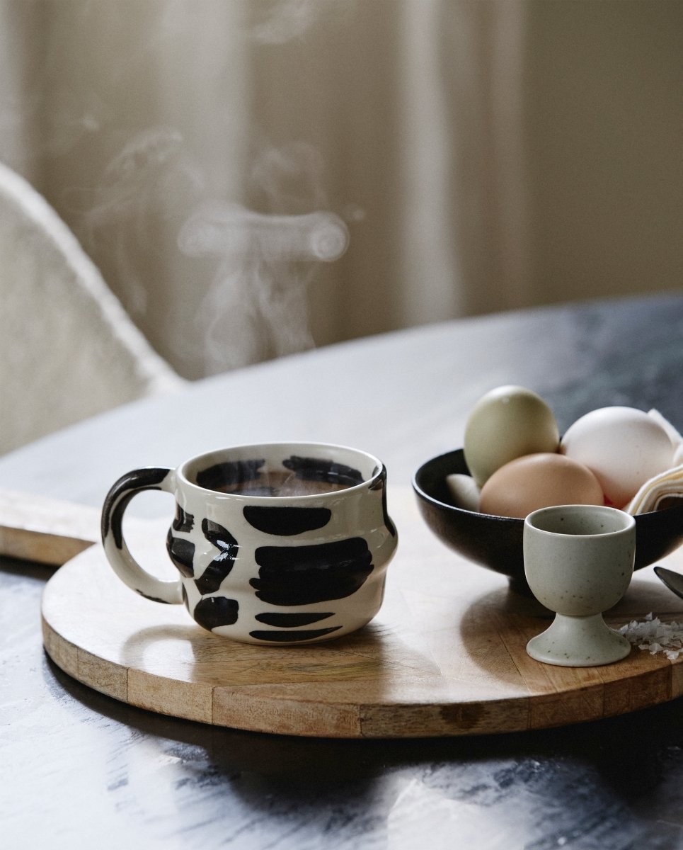 YSIA kop, colorblock - sort/råhvid - nordal.dk