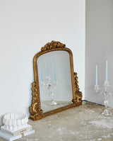 ANGEL spejl i antikt look - 115x104 cm - guld