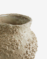 NORMAN vase i keramik - large - beige/brun