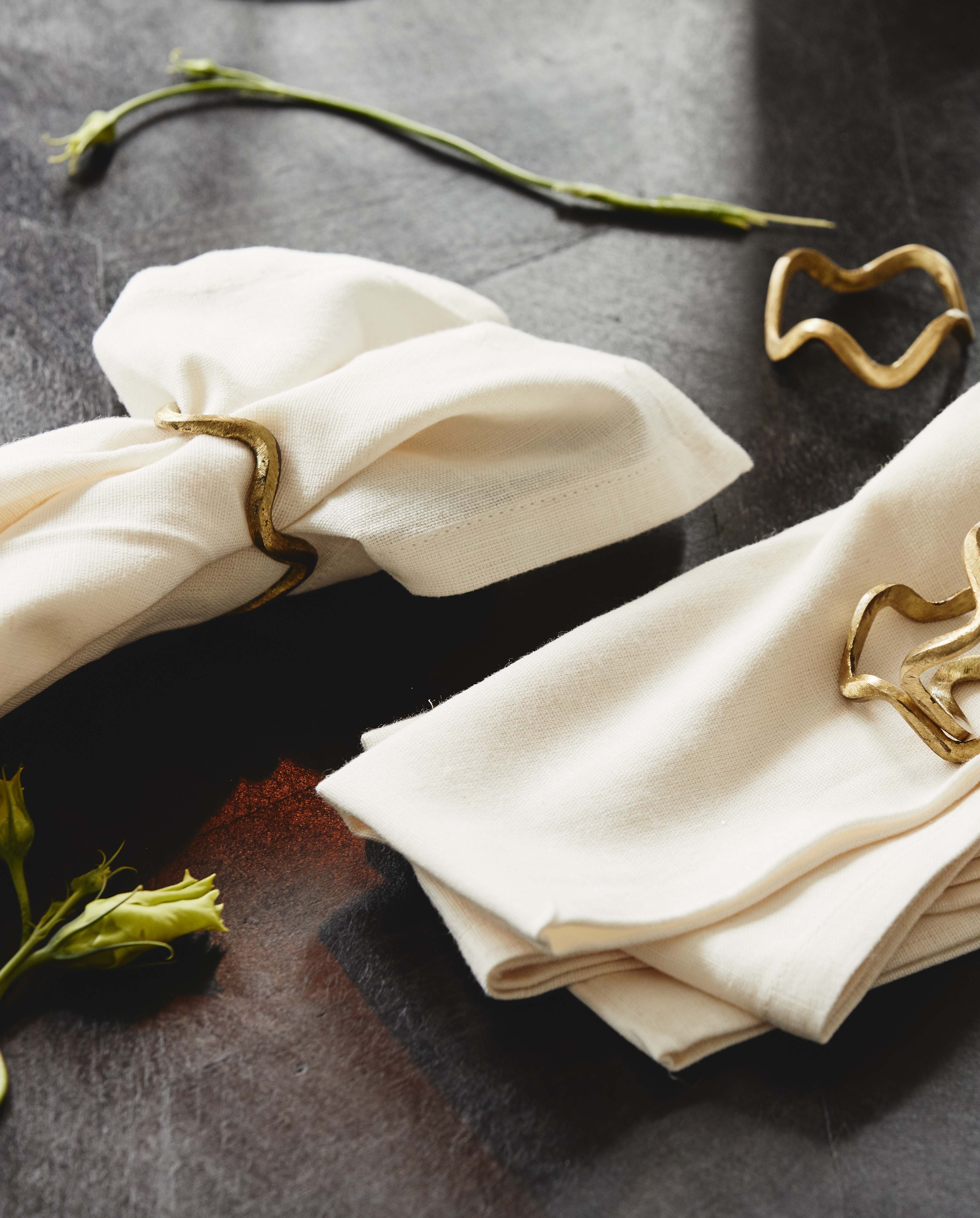 SKYE servietring - 1 stk - ø4,4 cm - guld finish