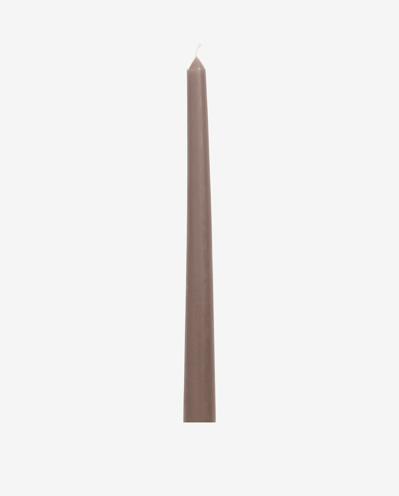 CANDLE stearinlys - h30 cm - brun