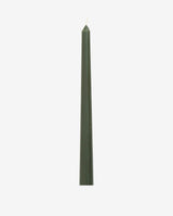 CANDLE stearinlys - h30 cm - mørkegrøn