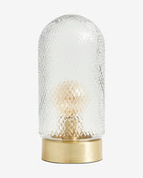 DOME bordlampe med glaskuppel - h33 cm - gylden