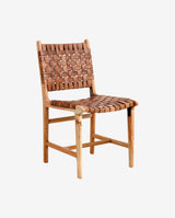 AYA spisebordsstol i træ med flettet læder - natur