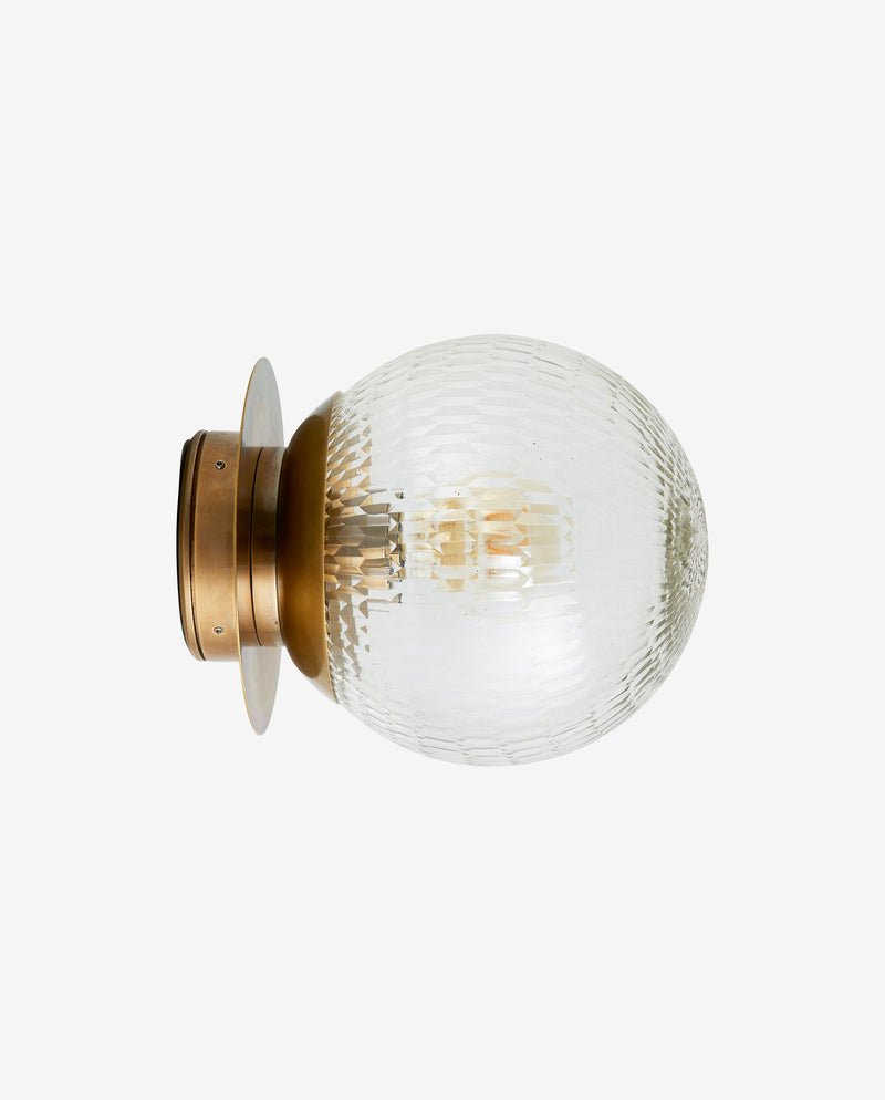 ZEUS væglampe / udendørslampe - ø21,5 cm - messing