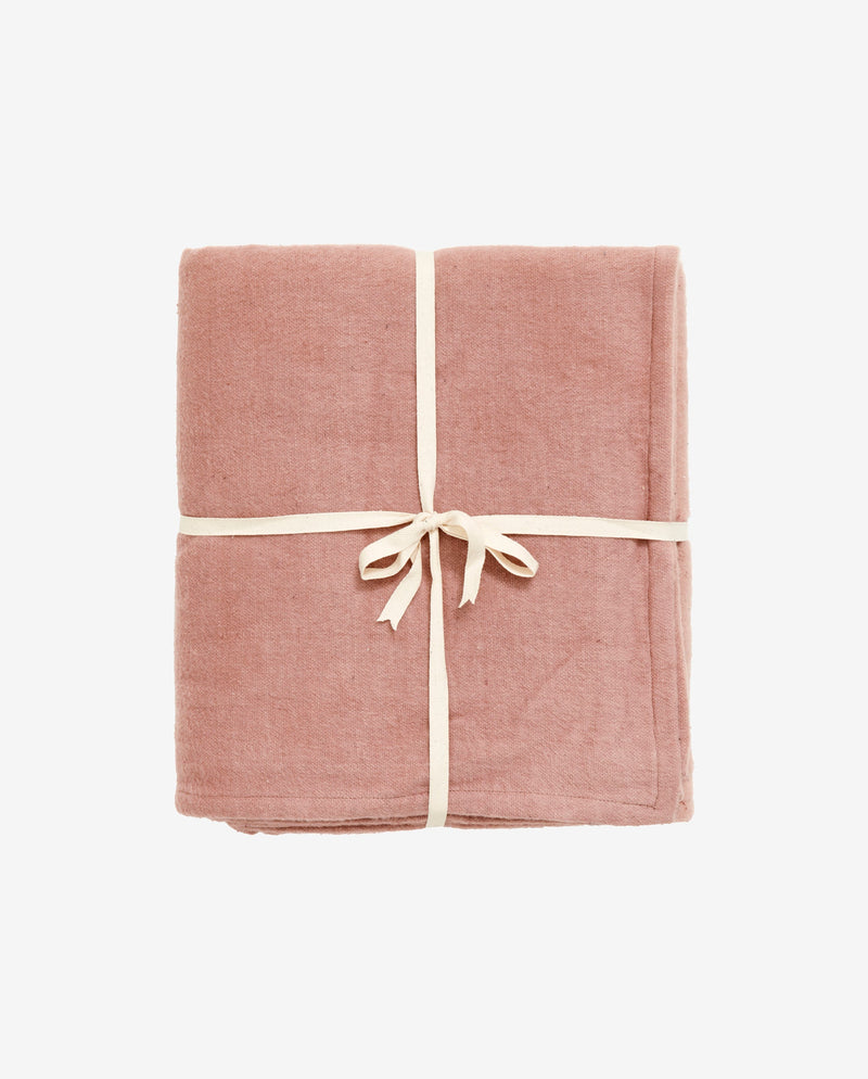 YOGA tæppe i bomuld - 150x200 cm - rosa