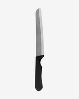 Brødkniv i keramisk stål med sort skaft - L30 cm