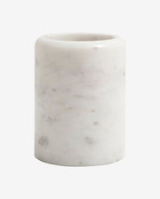 MARBLE tandkrus i marmor - h10 cm - hvid