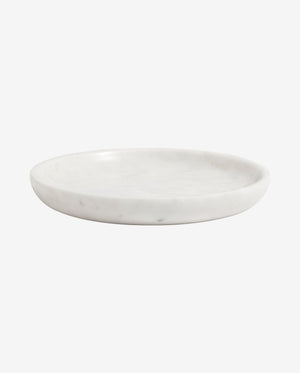 MARBLE fad i marmor - ø17 cm - hvid