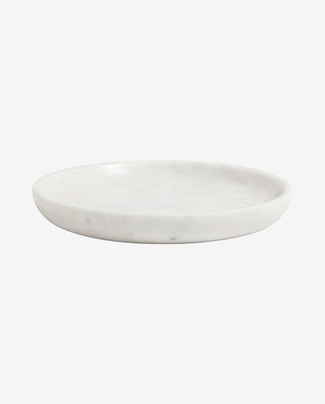 MARBLE fad i marmor - ø17 cm - hvid