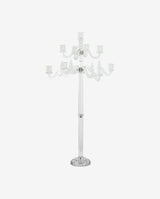FARAY lysestage i krystal - h116 cm - klar glas