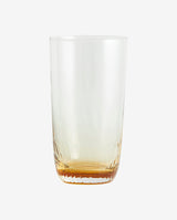 GARO højt drikkeglas - h15 cm - klar glas/ravgul