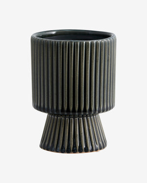 MULL urtepotte i stentøj - small - ø10 cm - blågrå