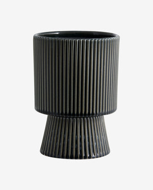 MULL urtepotte i stentøj - large - ø16 cm - blågrå