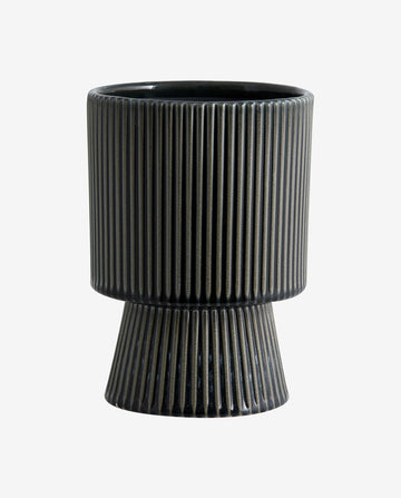 MULL urtepotte i stentøj - large - ø16 cm - blågrå