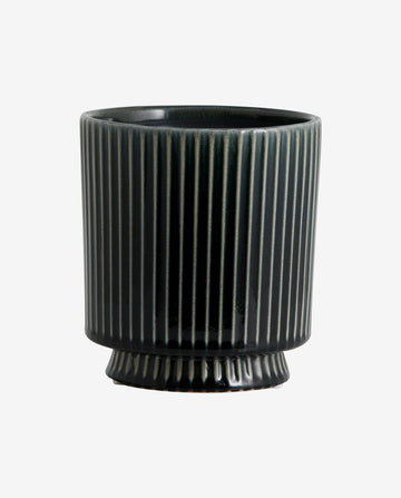 OXNA urtepotte i stentøj - ø15 cm - blågrå