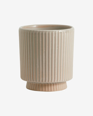 OXNA urtepotte i stentøj - ø15 cm - sand