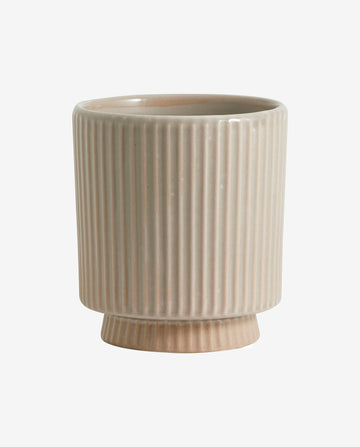 OXNA urtepotte i stentøj - ø15 cm - sand