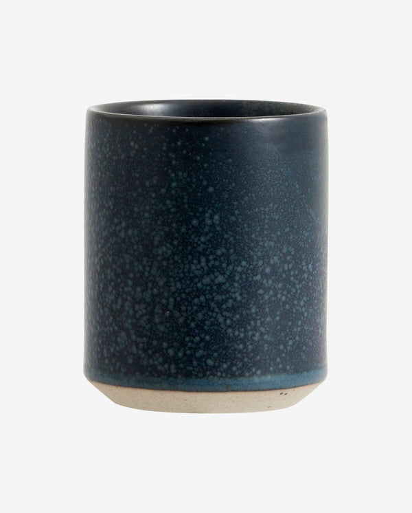 GRAINY krus i keramik uden hank - h10 cm - mørkeblå
