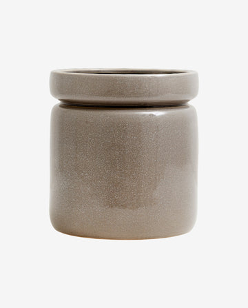 ISA urtepotte i keramik - ø25 cm - lys grå