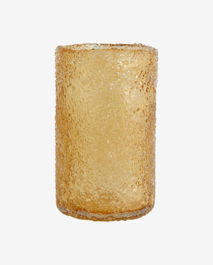 CLYDE glasvase - h25 cm - ravgul