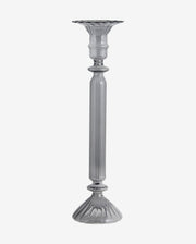 ERISKA lysestage i glas - h30 cm - transparent sort
