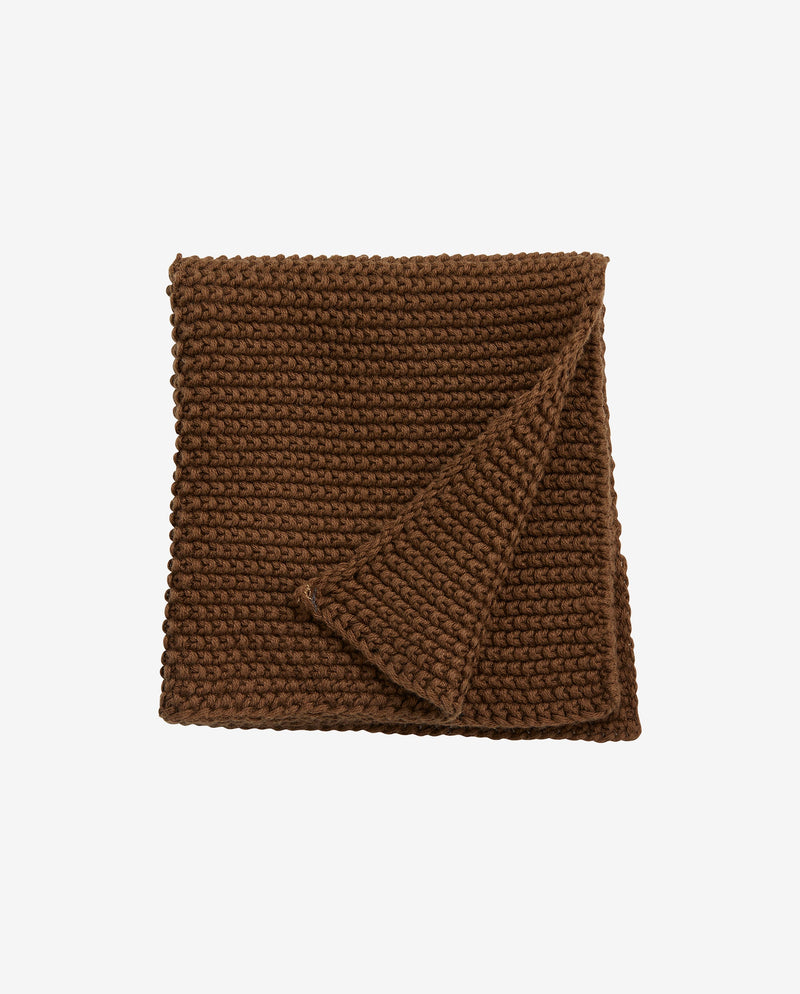 MERGA strikket karklud i bomuld - 1 stk - brun