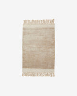 FILUCA shiny tæppe med frynser - 160x240 - beige