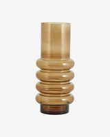 MAUI vase i glas - large -  h36 cm - brun