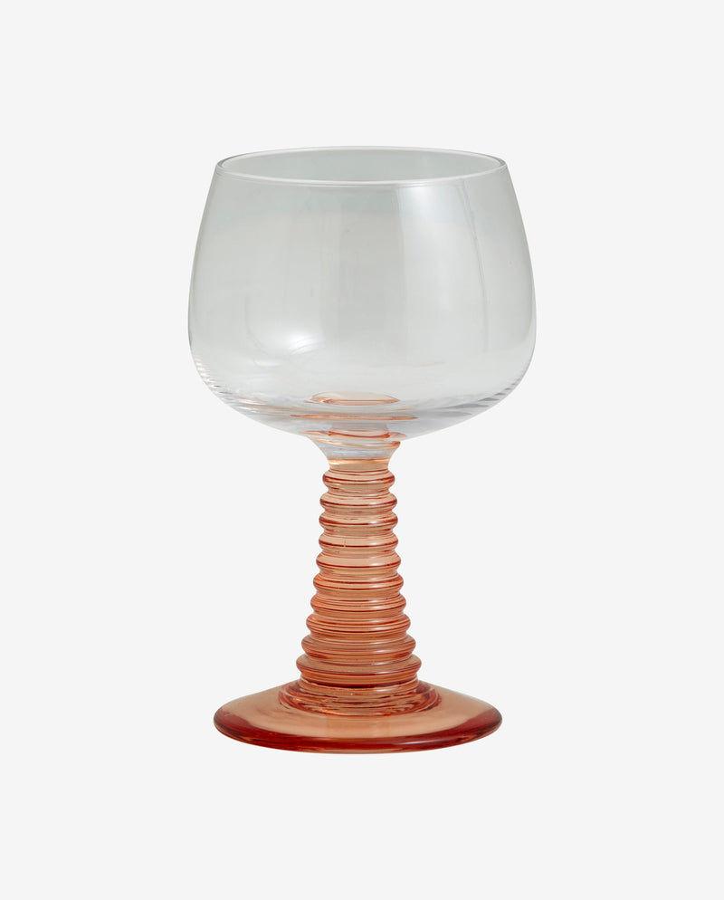 GORM vinglas med pink stilk - h14 cm