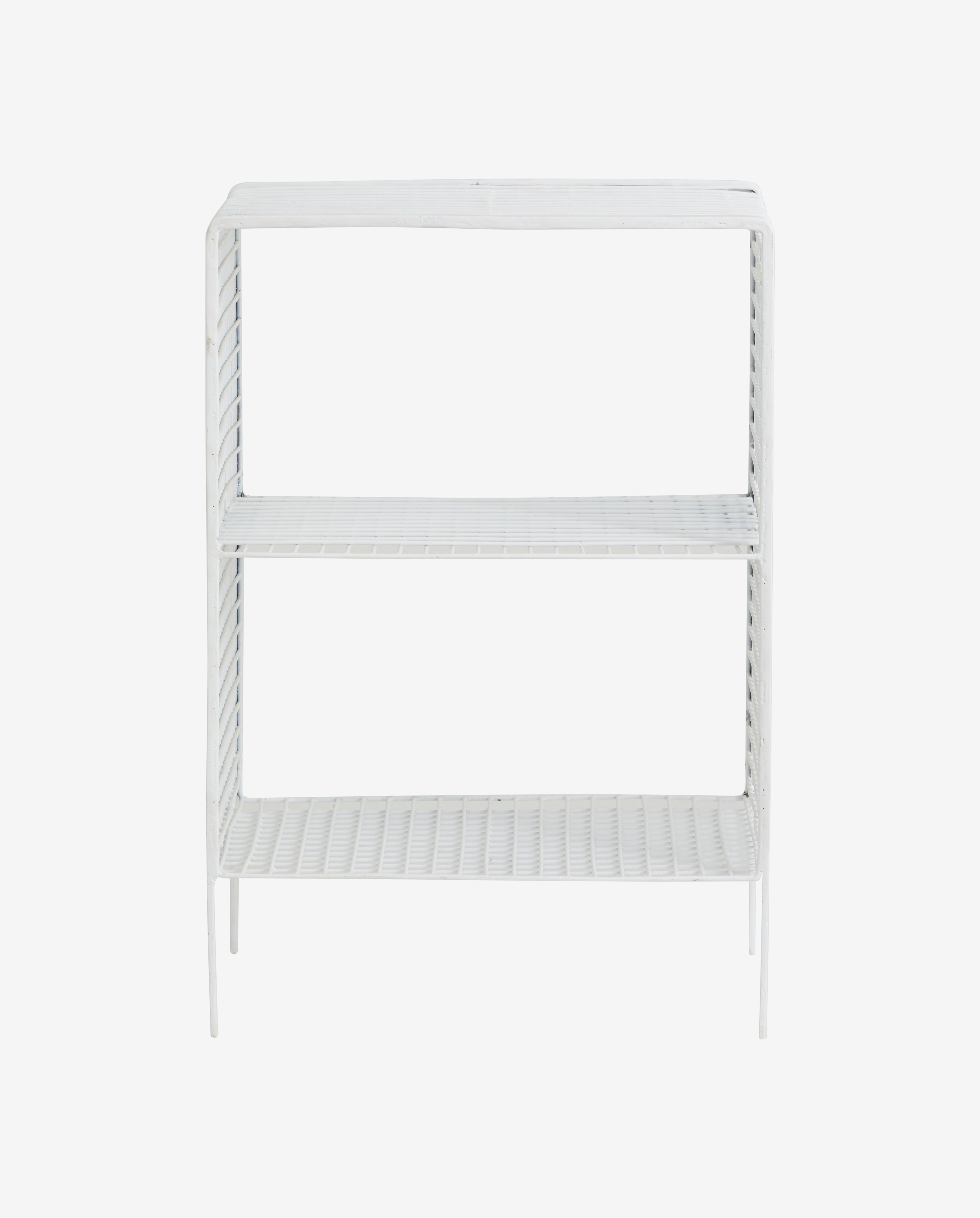 TUO sengebord/sidebord i jern - 40x30 cm - hvid