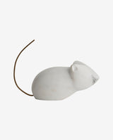 JERRY mus til dekoration - hvid marmor