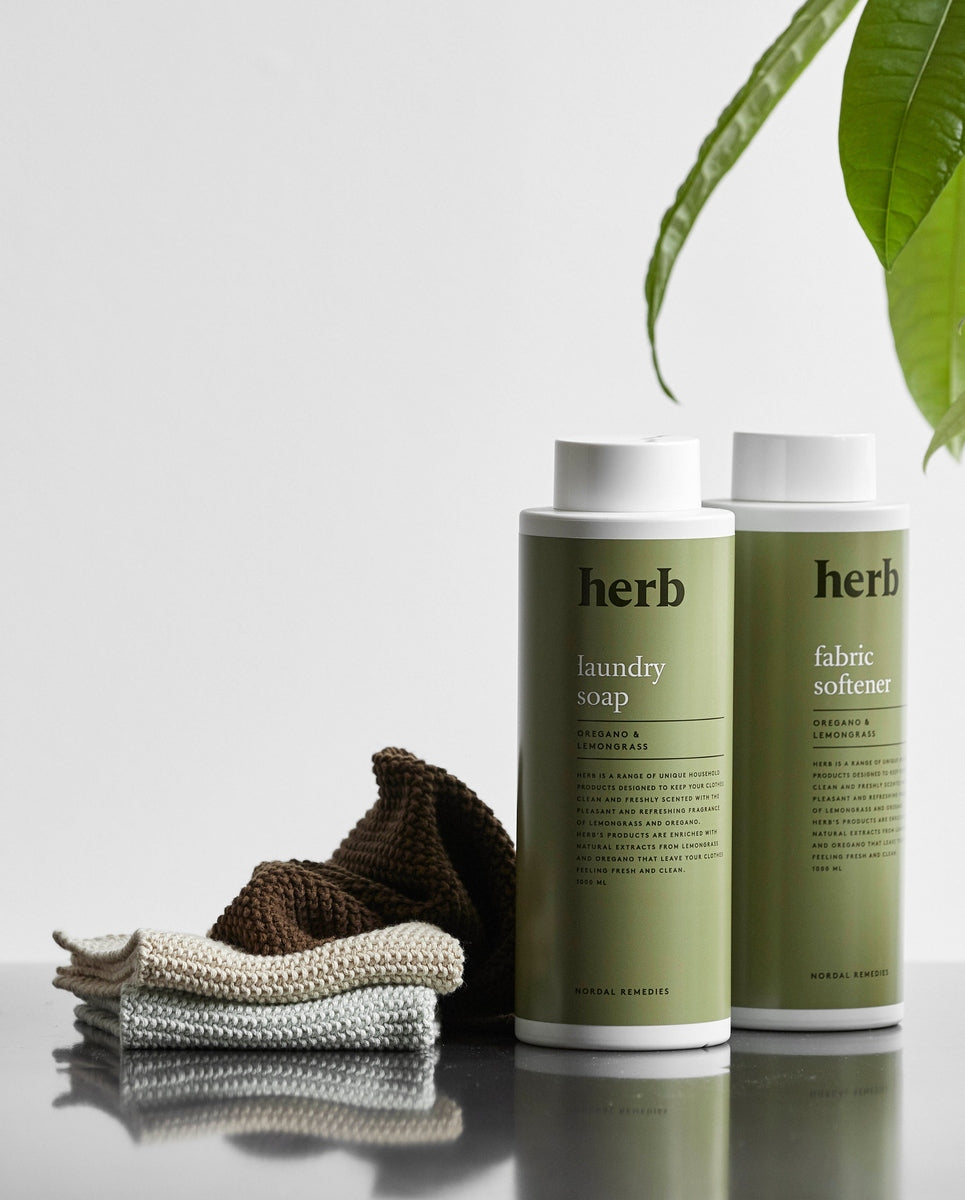 MERGA strikket karklud i bomuld - 1 stk - mint