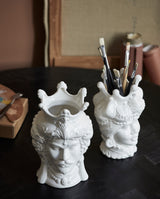 REMIRE vase i keramik h30 cm - hvid