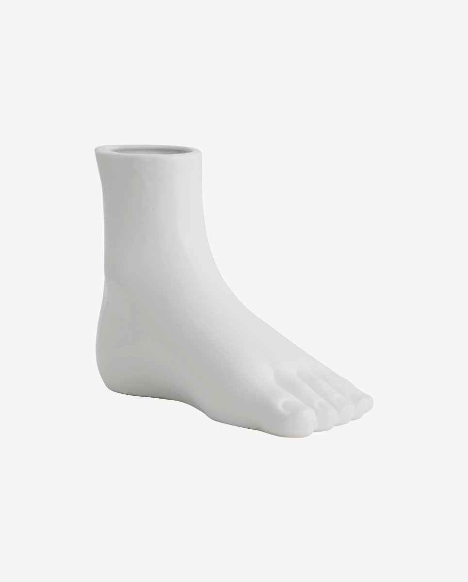 ARUBA vase i keramik - h19,5 cm - hvid - nordal.dk