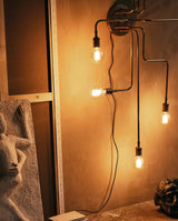 DEVI ceiling lamp, 8 lights - golden - nordal.dk
