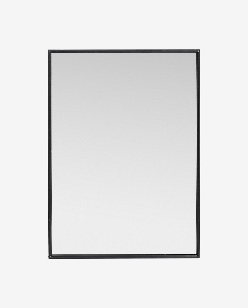 DOWNTOWN spejl med jernramme - h80 cm - sort - nordal.dk