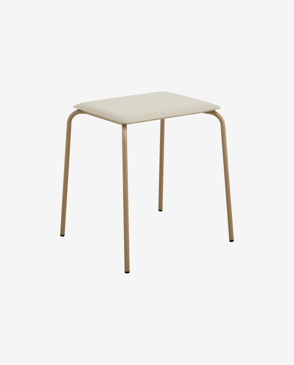 ESA skammel - beige - nordal.dk