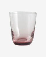 GARO drikkeglas - h9,5 cm - klar glas/lilla - nordal.dk