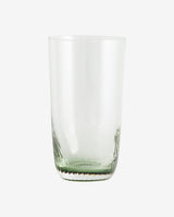 GARO højt drikkeglas - h15 cm - klar glas/grøn - nordal.dk