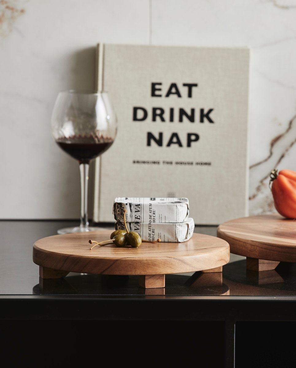 GARO vinglas - h23 cm - klar glas/brun - nordal.dk