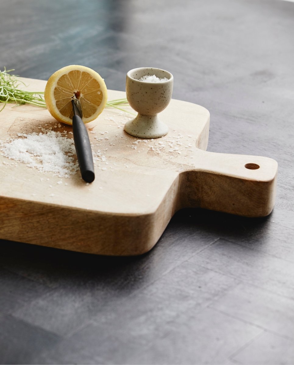 GRAINY æggebæger i keramik - h6 cm - sand - nordal.dk