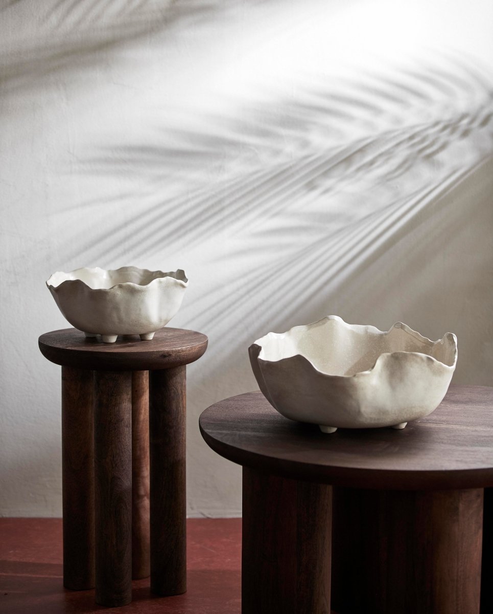 HELIN sidebord/sengebord i mangotræ - h49 cm - mørk brun - nordal.dk