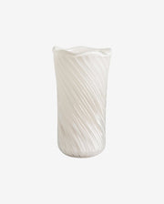 HELLE vase, glas - råhvid - nordal.dk