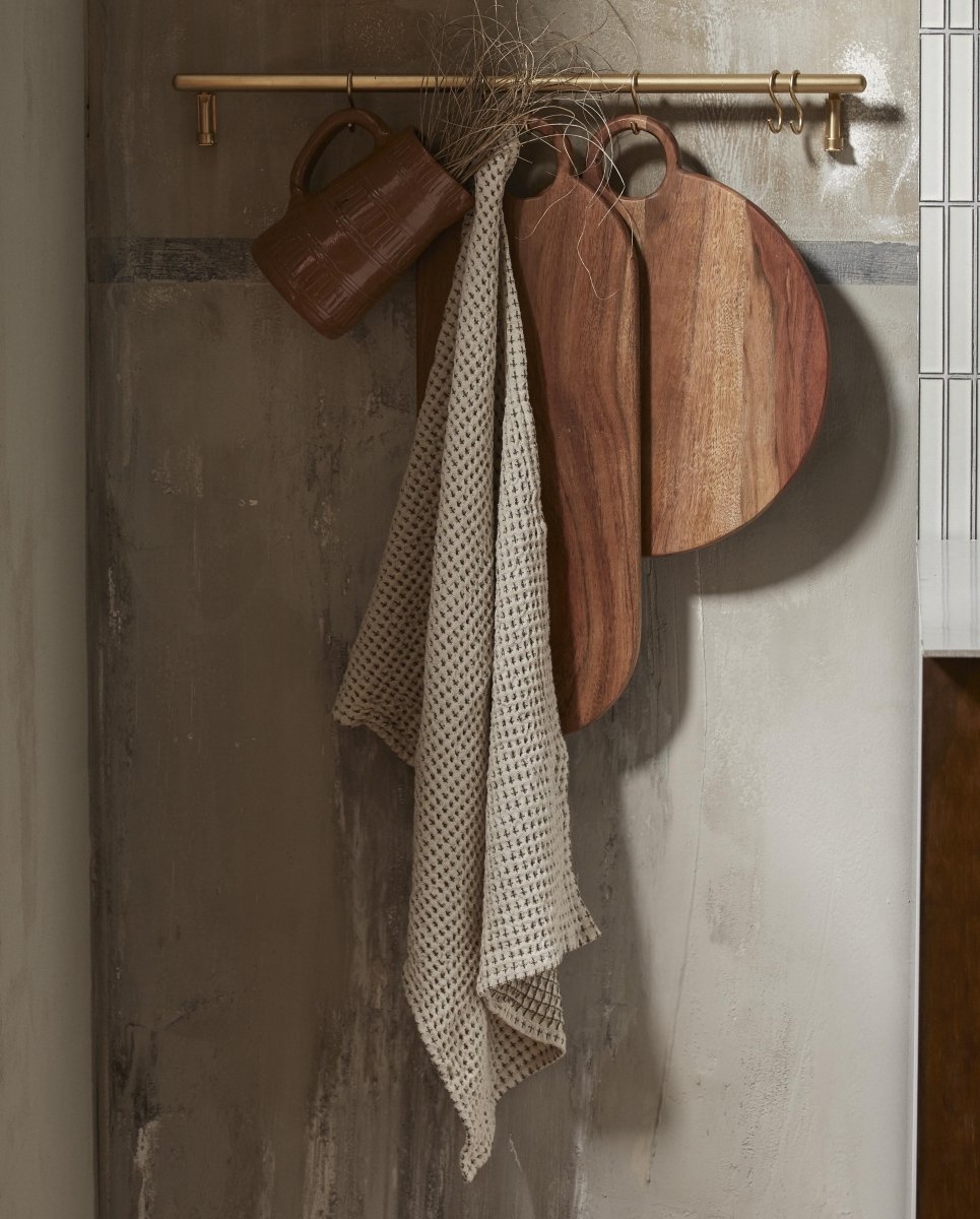 HERBAL serveringsfad, rund - akacie - nordal.dk